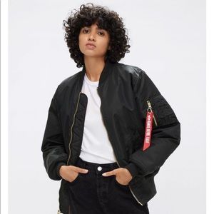 Alpha industries bomber flight jacket women’s